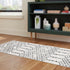 Marrakesh Lattice Collection Area Rug - Casablanca (Ivory Black)