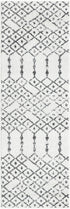 Marrakesh Lattice Collection Area Rug - Casablanca (Ivory Black)