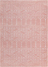 Marrakesh Lattice Collection Area Rug - Casablanca (Rose Pink) Rectangle Rose Pink Main