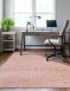 Marrakesh Lattice Collection Area Rug - Casablanca (Rose Pink) Rectangle Rose Pink  lifestyle 3