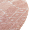 Marrakesh Lattice Collection Area Rug - Casablanca (Rose Pink) Round Rose Pink  lifestyle 63