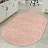 Marrakesh Lattice Collection Area Rug - Casablanca (Rose Pink) Oval Rose Pink  lifestyle 105