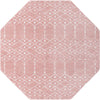 Marrakesh Lattice Collection Area Rug - Casablanca (Rose Pink) Octagon Rose Pink  lifestyle 25