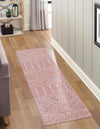 Marrakesh Lattice Collection Area Rug - Casablanca (Rose Pink) Runner Rose Pink  lifestyle 44