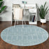 Marrakesh Lattice Collection Area Rug - Casablanca (Aqua)