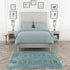 Marrakesh Lattice Collection Area Rug - Casablanca (Aqua)