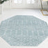 Marrakesh Lattice Collection Area Rug - Casablanca (Aqua)