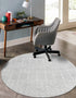 Marrakesh Lattice Collection Area Rug - Casablanca (Light Gray)