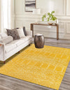 Marrakesh Lattice Collection Area Rug - Casablanca (Yellow) Rectangle Yellow  lifestyle 3