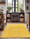 Marrakesh Lattice Collection Area Rug - Casablanca (Yellow) Rectangle Yellow  lifestyle 5