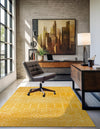 Marrakesh Lattice Collection Area Rug - Casablanca (Yellow) Rectangle Yellow  lifestyle 8