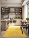 Marrakesh Lattice Collection Area Rug - Casablanca (Yellow) Rectangle Yellow  lifestyle 10