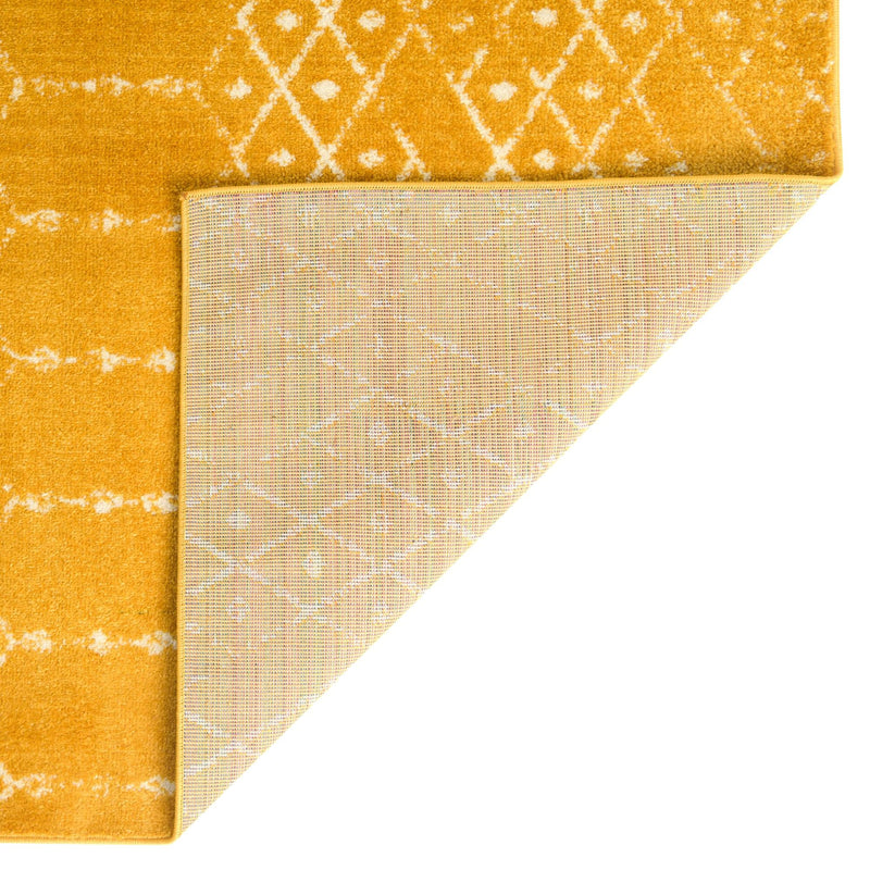 Marrakesh Lattice Collection Area Rug - Casablanca (Yellow) Rectangle Yellow  lifestyle 17