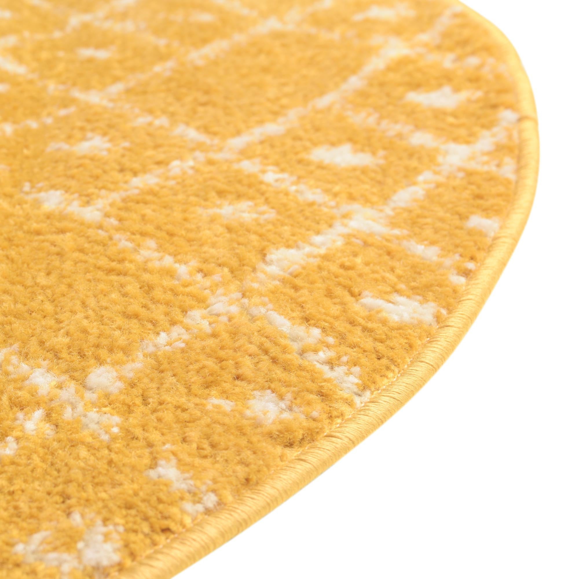 Marrakesh Lattice Collection Area Rug - Casablanca (Yellow)