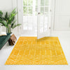 Marrakesh Lattice Collection Area Rug - Casablanca (Yellow) Square Yellow  lifestyle 108