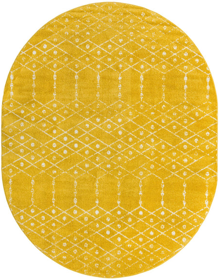 Marrakesh Lattice Collection Area Rug - Casablanca (Yellow)