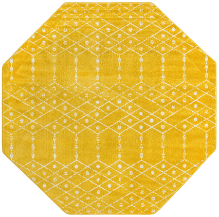 Marrakesh Lattice Collection Area Rug - Casablanca (Yellow)