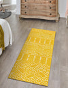 Marrakesh Lattice Collection Area Rug - Casablanca (Yellow) Runner Yellow  lifestyle 35