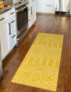 Marrakesh Lattice Collection Area Rug - Casablanca (Yellow) Runner Yellow  lifestyle 44