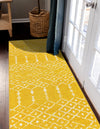 Marrakesh Lattice Collection Area Rug - Casablanca (Yellow) Runner Yellow  lifestyle 50