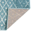 Marrakesh Lattice Collection Area Rug - Casablanca (Teal blue) Rectangle Teal blue  lifestyle 16