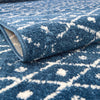 Marrakesh Lattice Collection Area Rug - Casablanca (Navy Blue) Rectangle Navy Blue  lifestyle 13