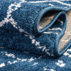 Marrakesh Lattice Collection Area Rug - Casablanca (Navy Blue) Rectangle Navy Blue  lifestyle 20