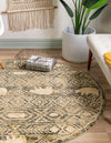 Frontier Trails Collection Area Rug -  Sedona Round Green  lifestyle 47