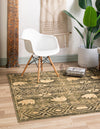 Frontier Trails Collection Area Rug -  Sedona Square Green  lifestyle 39