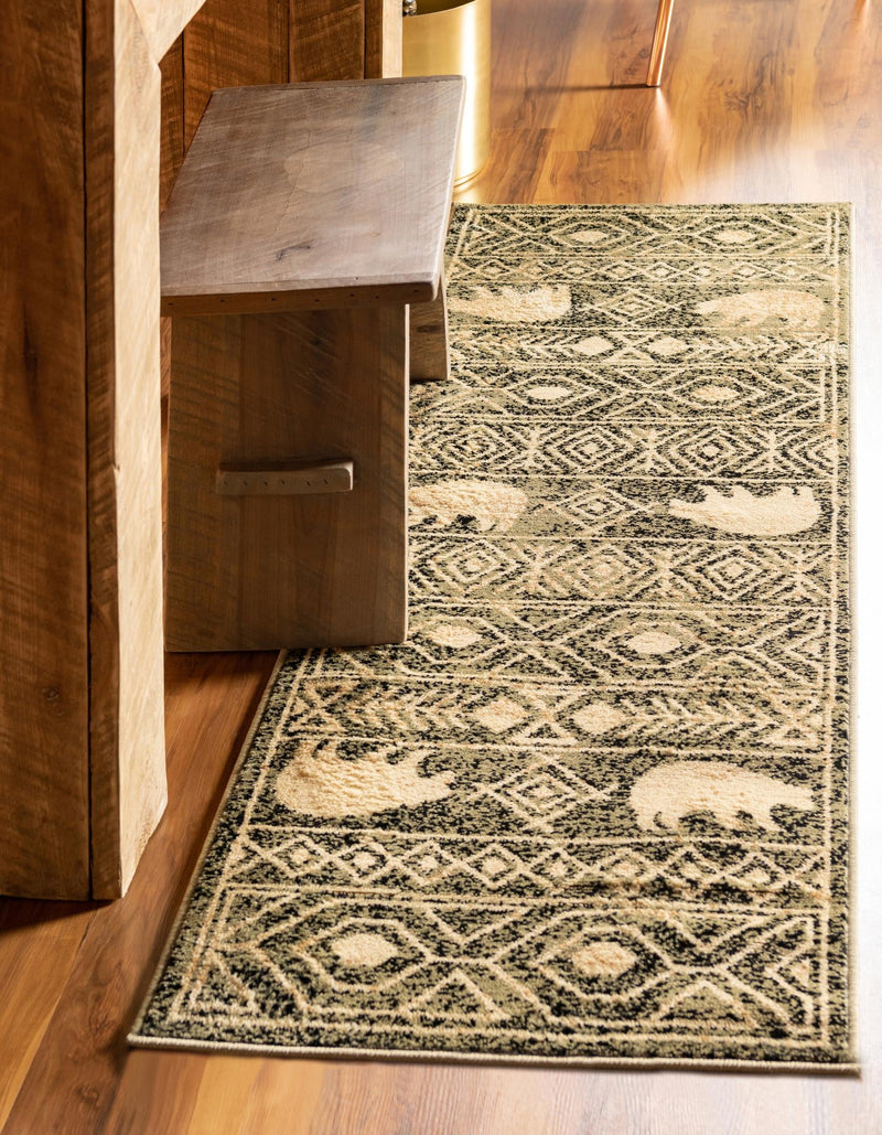 Frontier Trails Collection Area Rug -  Sedona Runner Green  lifestyle 26