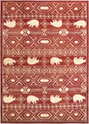 Frontier Trails Collection Area Rug -  Sedona Rectangle Red Main