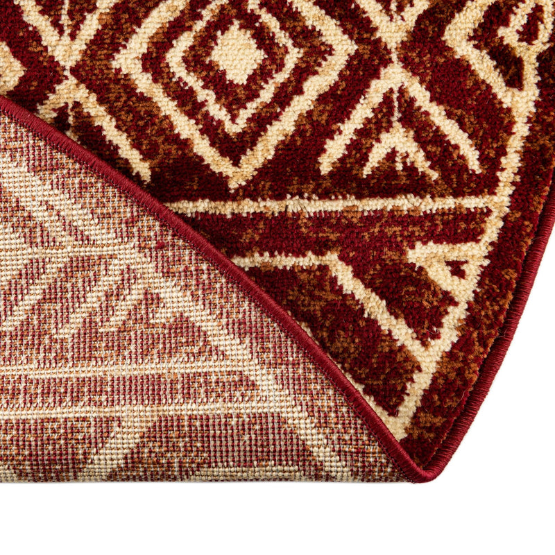 Frontier Trails Collection Area Rug -  Sedona Round Red  lifestyle 58