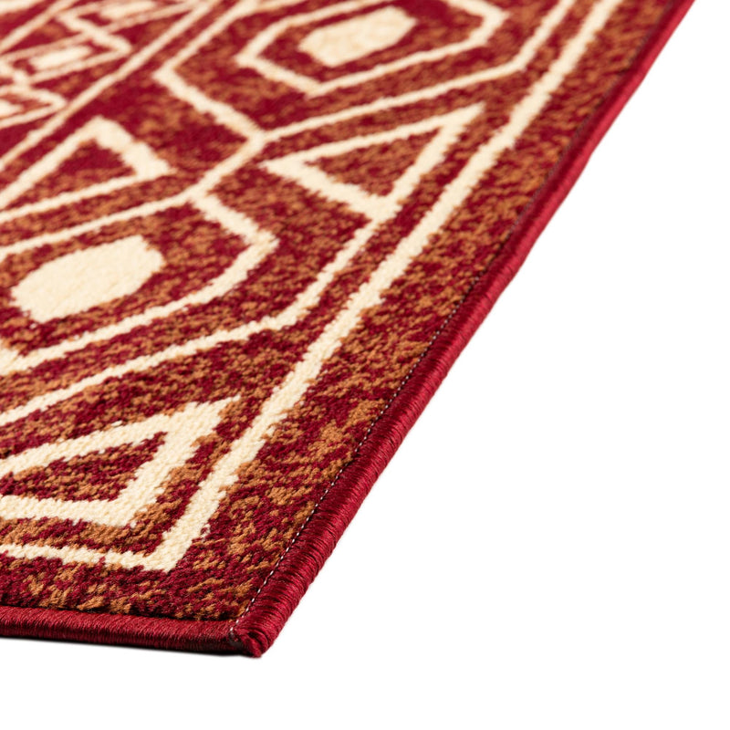 Frontier Trails Collection Area Rug -  Sedona Square Red  lifestyle 47