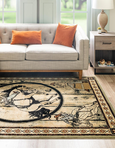 Frontier Trails Collection Area Rug -  Hickory