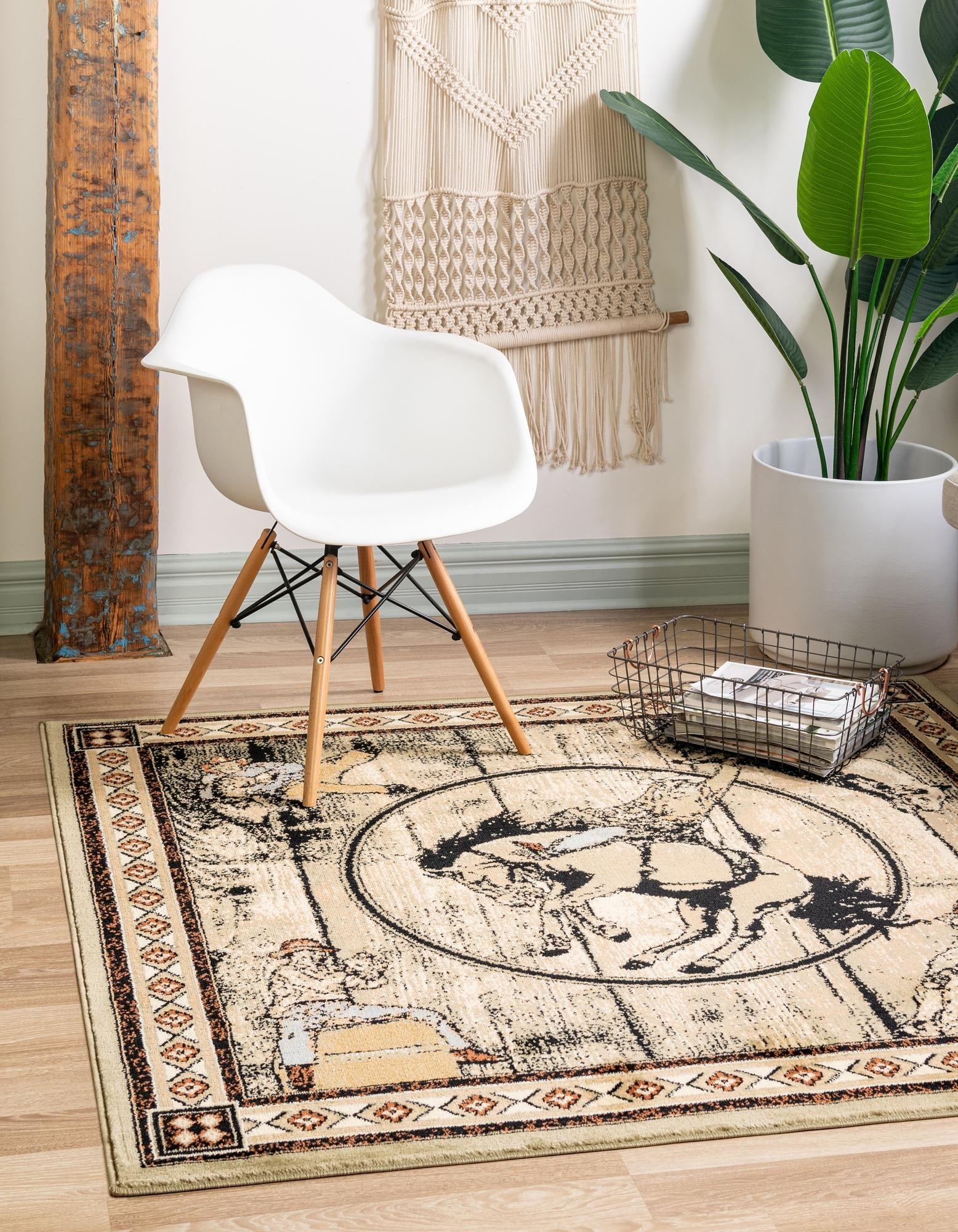 Frontier Trails Collection Area Rug -  Hickory