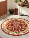 Frontier Trails Collection Area Rug -  Onyx Round Red  lifestyle 40