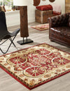 Frontier Trails Collection Area Rug -  Onyx Square Red  lifestyle 60