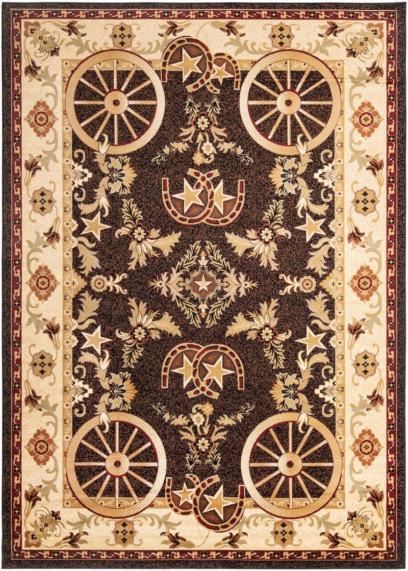 Frontier Trails Collection Area Rug -  Onyx Rectangle Black  lifestyle 5