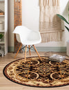 Frontier Trails Collection Area Rug -  Onyx Round Black  lifestyle 86