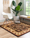 Frontier Trails Collection Area Rug -  Onyx Square Black  lifestyle 77