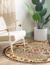 Frontier Trails Collection Area Rug -  Onyx Round Blue  lifestyle 37