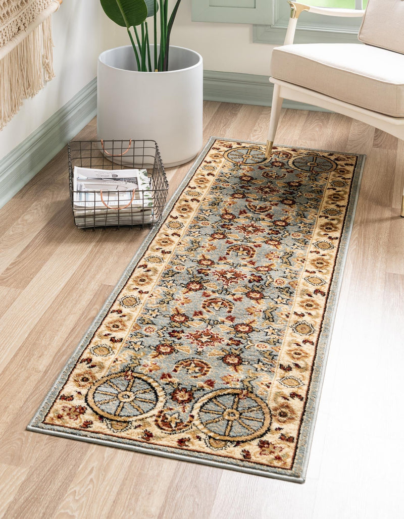 Frontier Trails Collection Area Rug -  Onyx Runner Blue  lifestyle 39