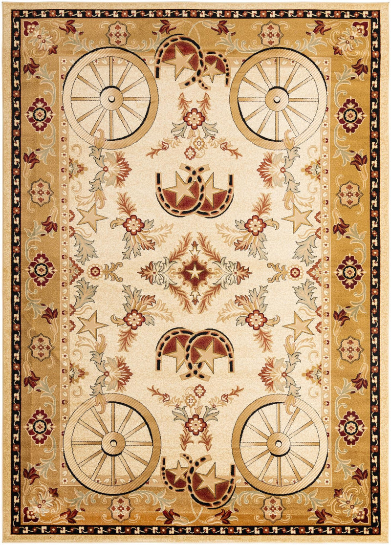 Frontier Trails Collection Area Rug -  Onyx Rectangle Ivory Main