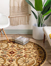 Frontier Trails Collection Area Rug -  Onyx Round Ivory  lifestyle 79