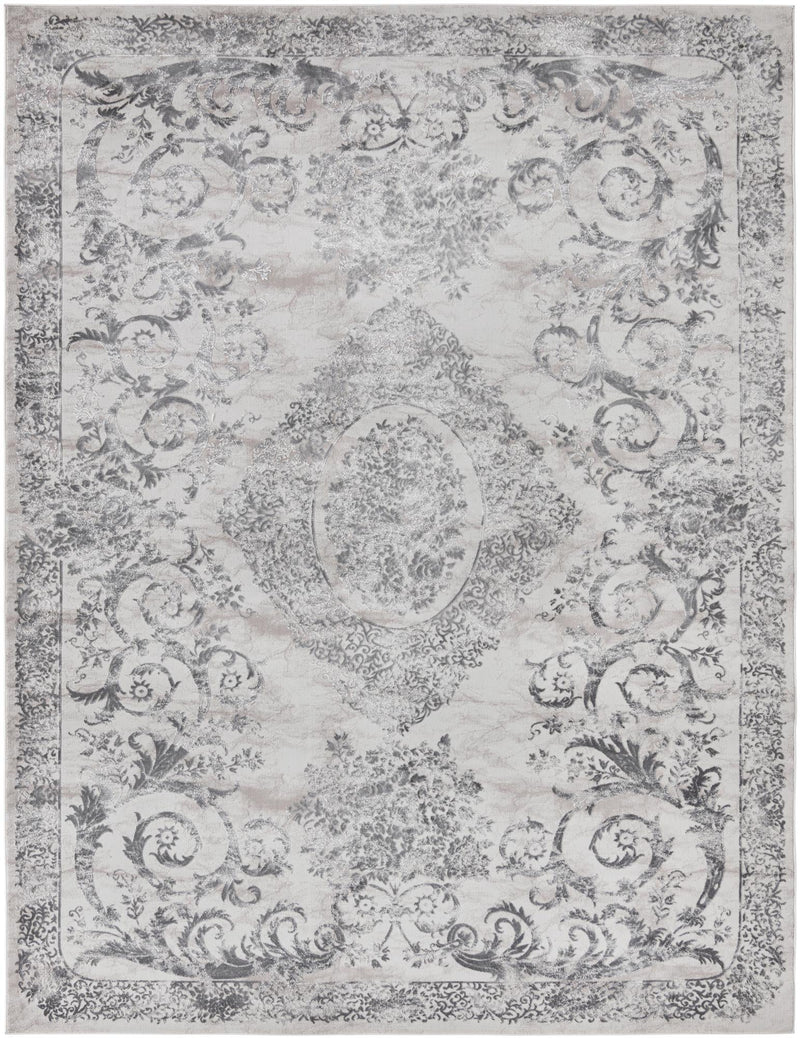 Bloomsbury Elegance Collection Area Rug - Mayfair Rectangle Gray Main