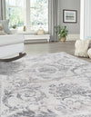 Bloomsbury Elegance Collection Area Rug - Mayfair Rectangle Gray  lifestyle 7