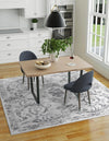 Bloomsbury Elegance Collection Area Rug - Mayfair Square Gray  lifestyle 72