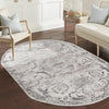 Bloomsbury Elegance Collection Area Rug - Mayfair Oval Gray  lifestyle 113