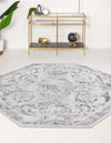 Bloomsbury Elegance Collection Area Rug - Mayfair Octagon Gray  lifestyle 53