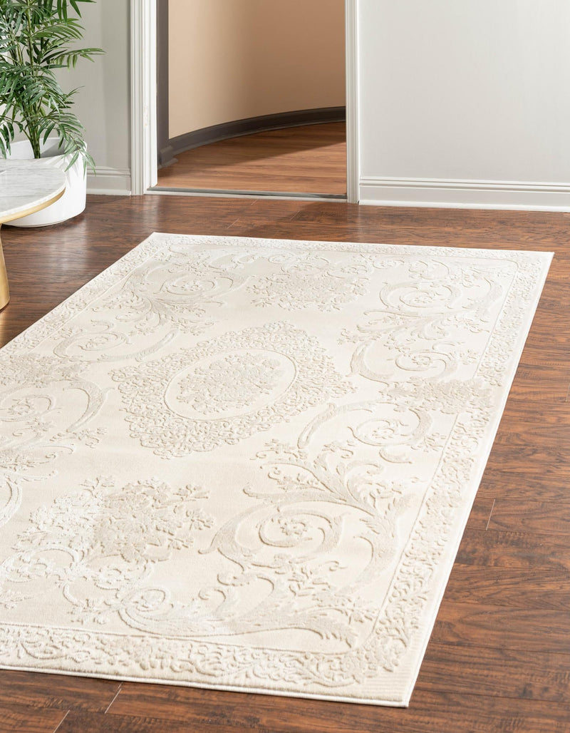 Bloomsbury Elegance Collection Area Rug - Mayfair Rectangle Ivory  lifestyle 6